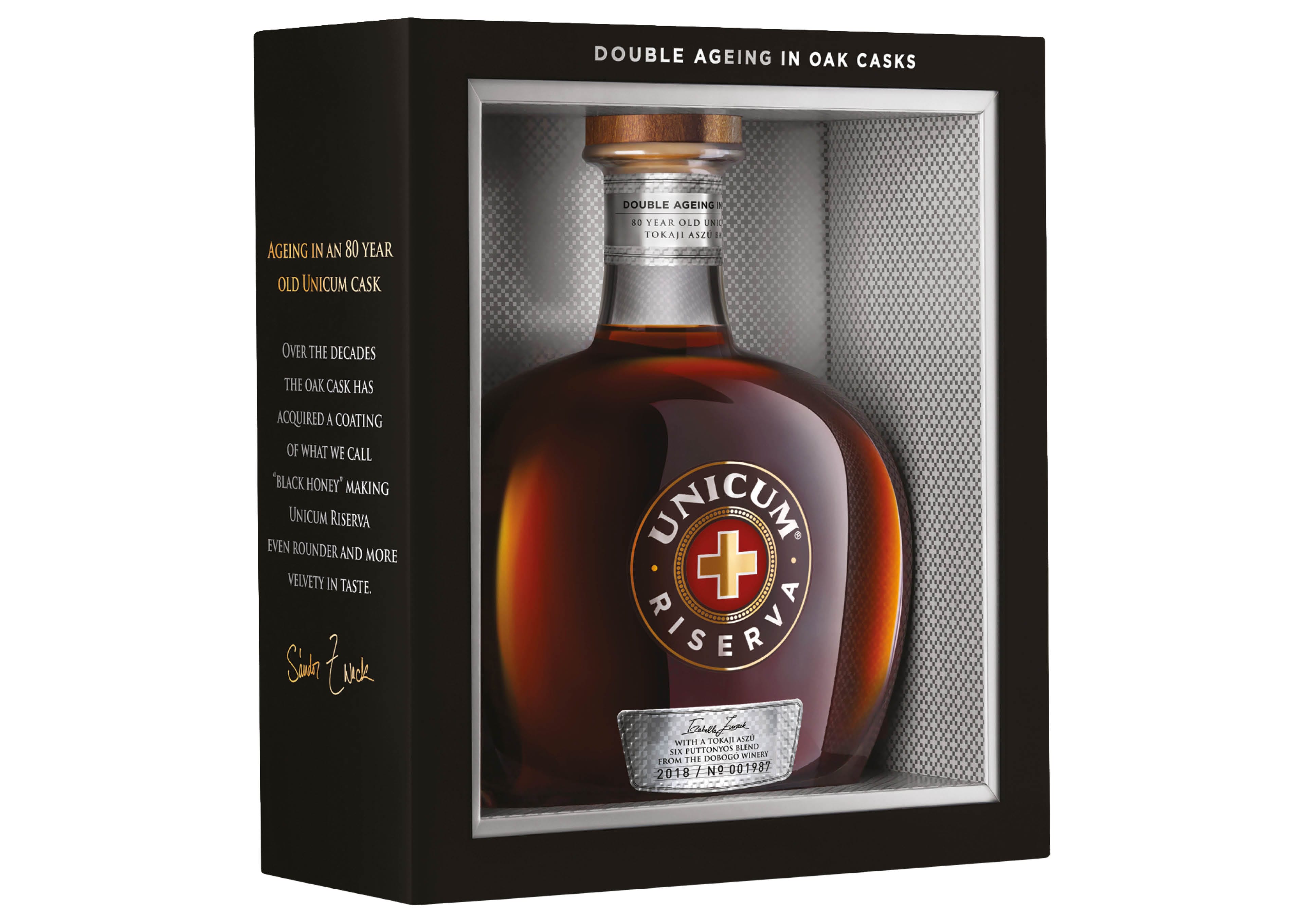 Unicum Amaro Unicum Riserva Double Aged 0,7 ℓ, Astucciato