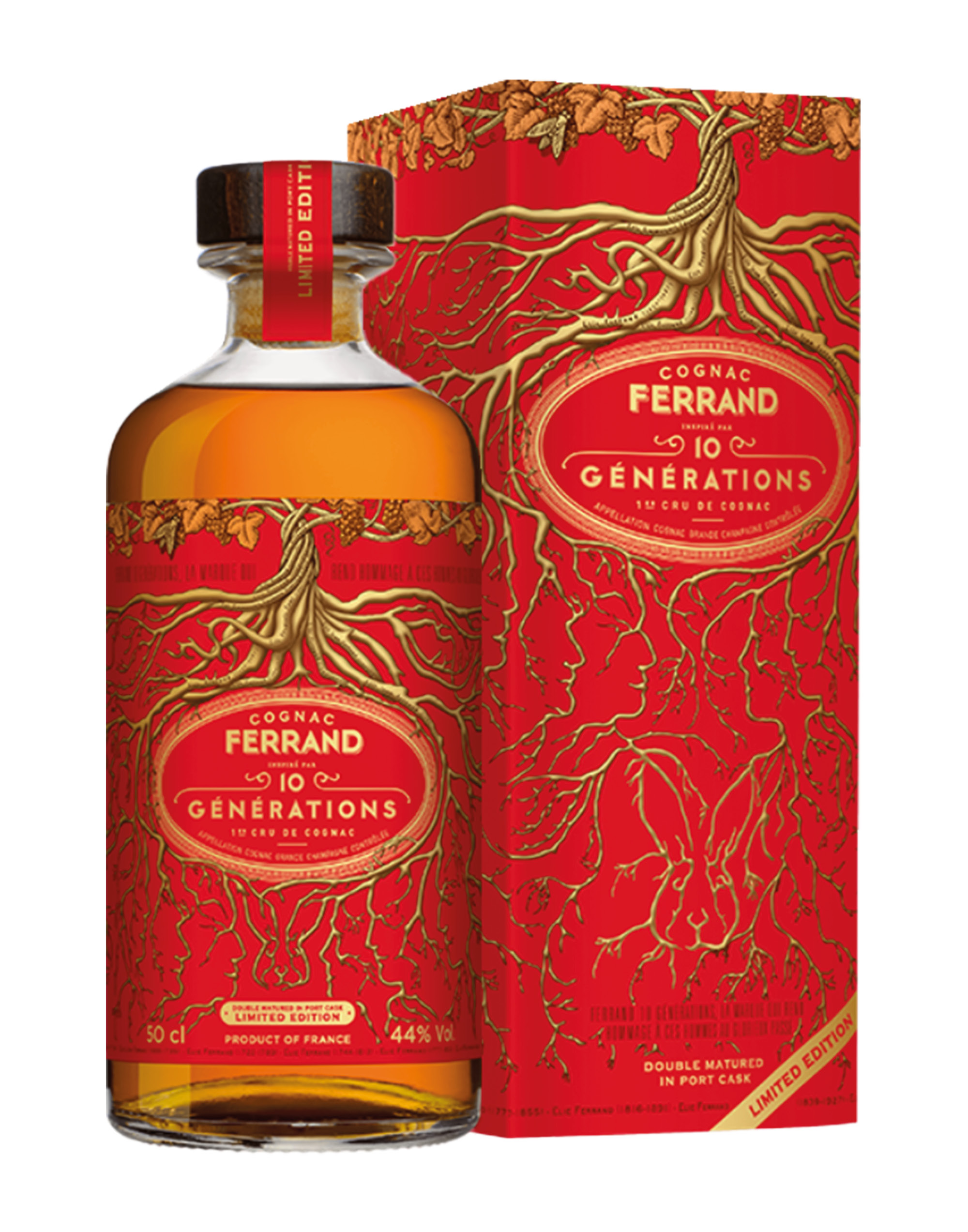 Cognac Ferrand 10 GÉNÉRations 1Er Cru De Cognac Grande Champagne 46% Vol. 0,5L In Giftbox-image