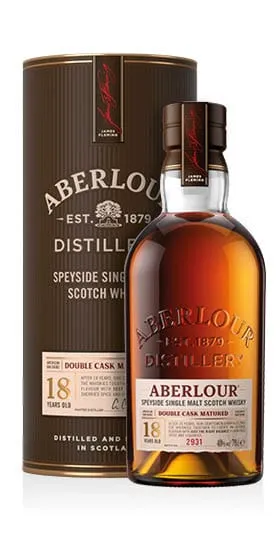 Speyside Single Malt Scotch Whisky Double Sherry Cask Finish 18 Years Old Aberlour