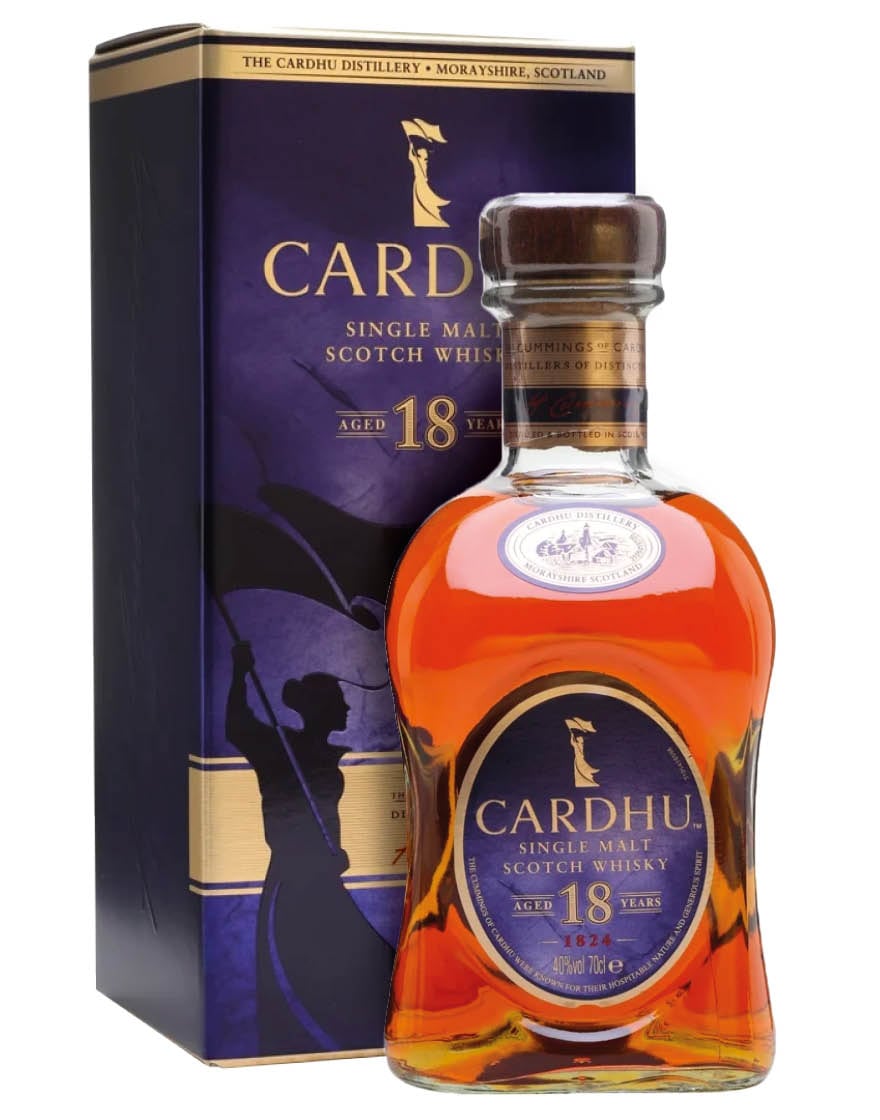 Speyside Single Malt Scotch Whisky Aged 18 Years Cardhu