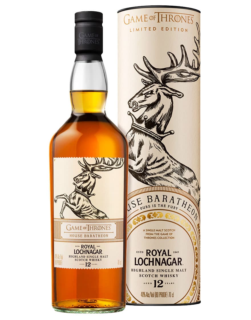 Highland Single Malt Scotch Whisky House Baratheon: Royal Lochnagar Aged 12 Years Game of Thrones