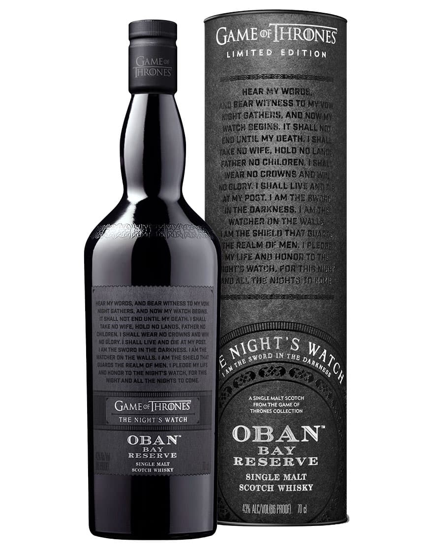 The Night's Watch: Oban Bay Reserve Single Malt Scotch Whisky Game of Thrones