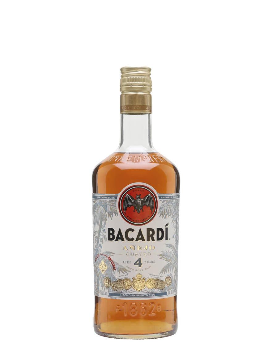 Rum Añejo 4 Years Old Cuatro Bacardi