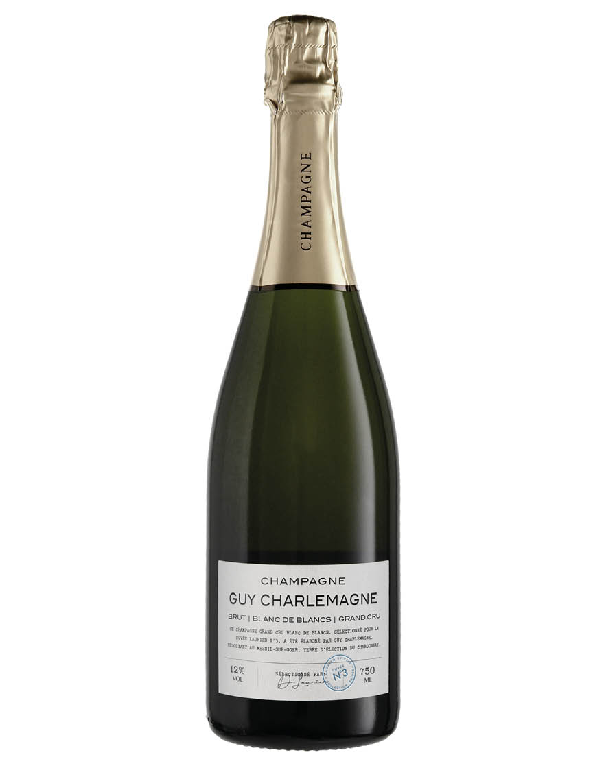 Champagne AOC Grand Cru Brut Guy Charlemagne Blanc de Blancs Laurier