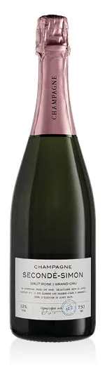 Champagne AOC Grand Cru Ambonnay Brut Rosé Cuvée 2 Secondé Simon Laurier