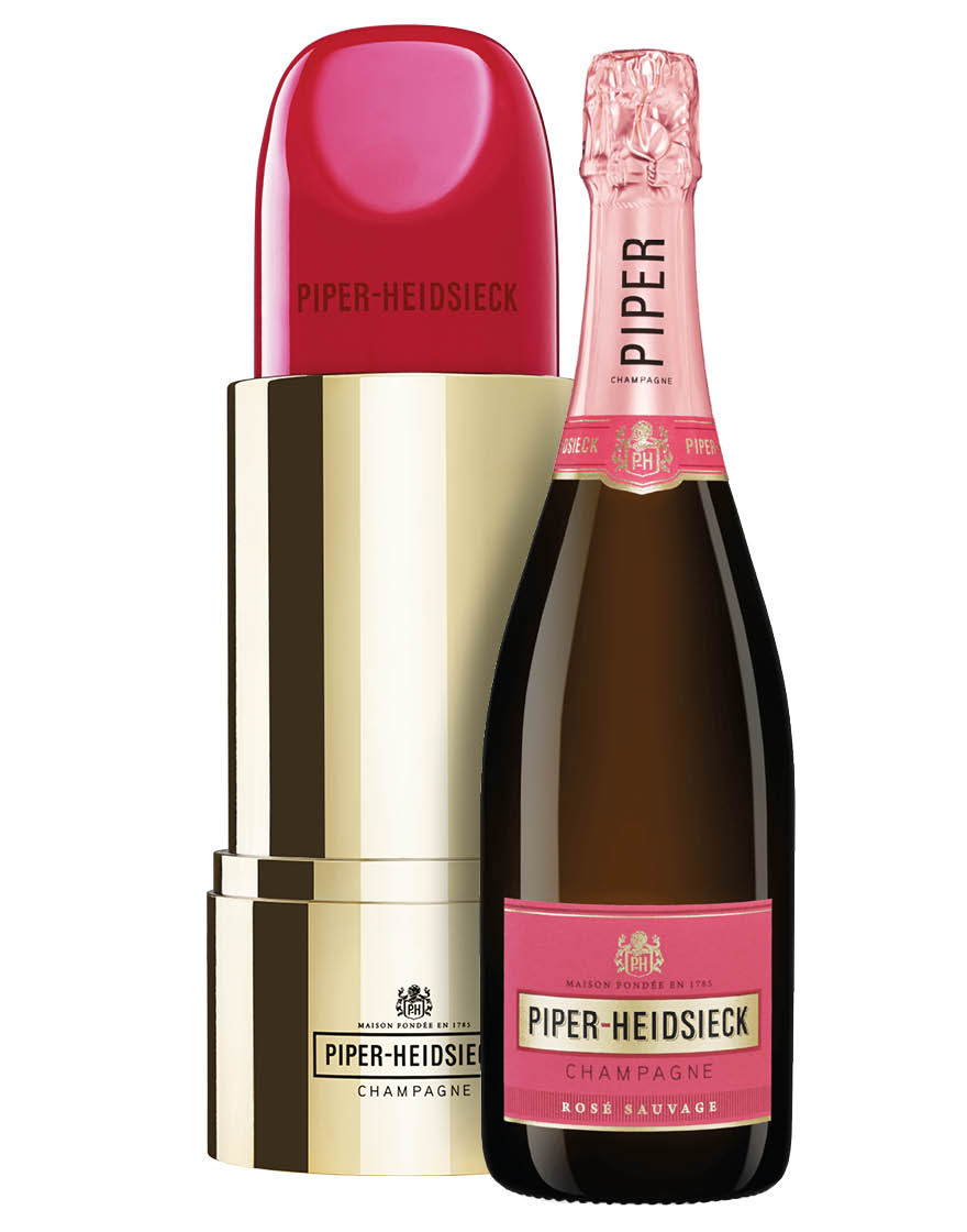 Champagne Brut AOC Rosé Sauvage Lipstick Piper-Heidsieck