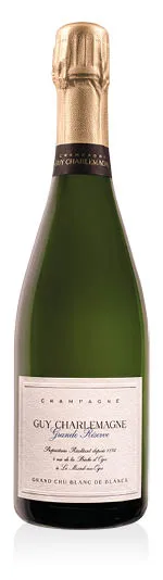 Champagne Brut Blanc de Blancs Grand Cru AOC Réserve Guy Charlemagne