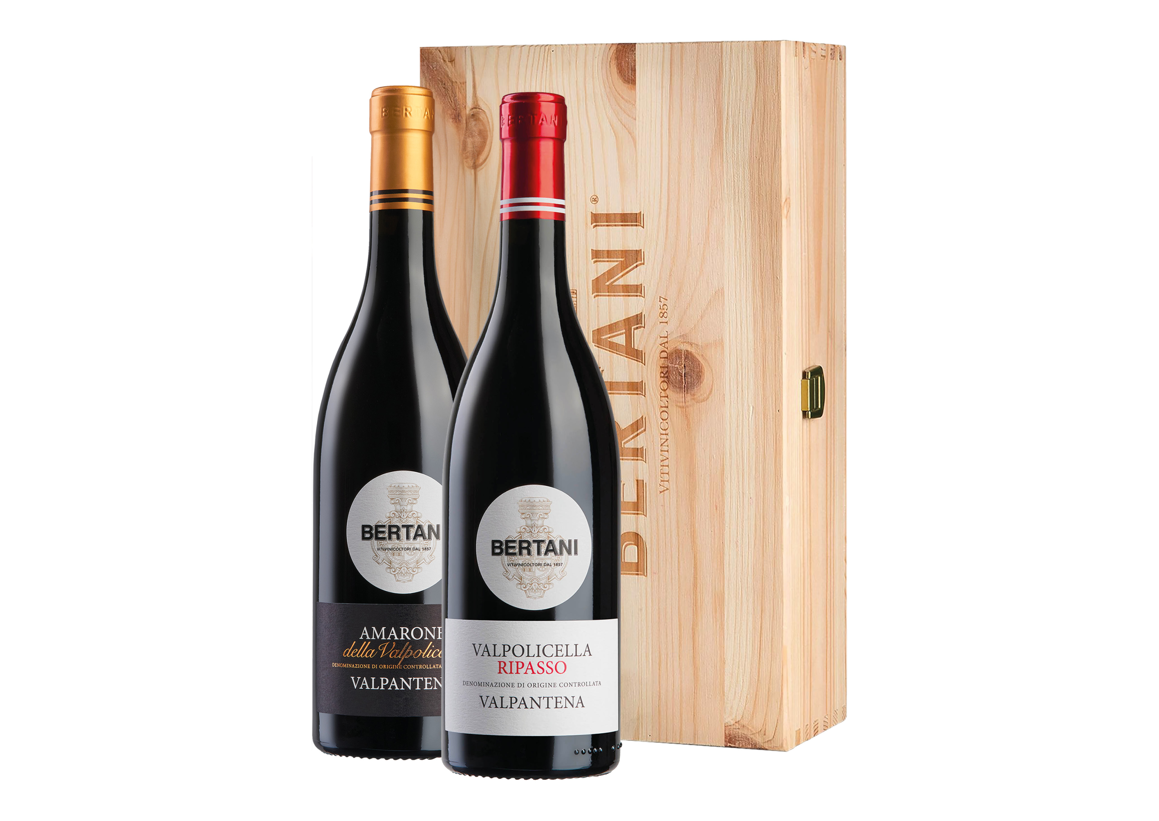 Cassetta Bertani con Amarone e Ripasso