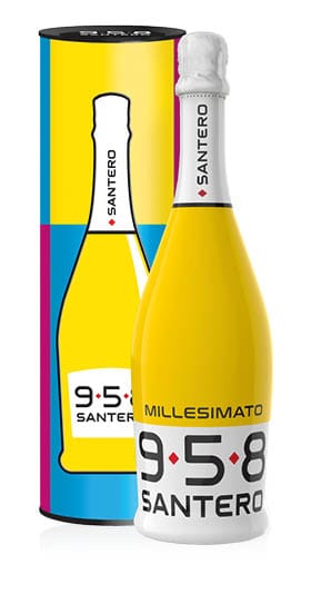 Santero 958 Pop Art Extradry + Bicchieri Gialli