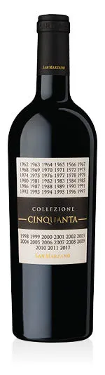 Vino Rosso d'Italia Collezione Cinquanta San Marzano