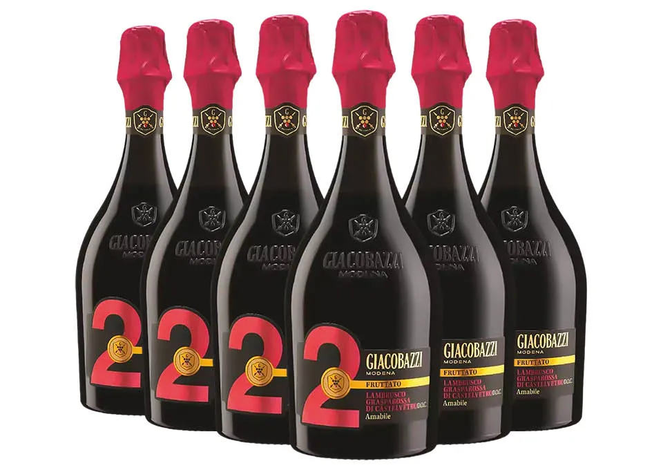 Lambrusco Grasparossa di Castelvetro Amabile DOC 2 Fruttato Giacobazzi