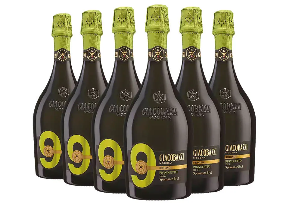 Pignoletto di Modena Spumante Brut DOC 9 Brioso Giacobazzi