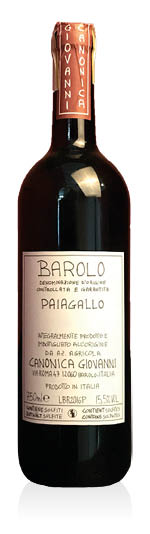 Barolo Paiagallo DOCG 2018 Giovanni Canonica