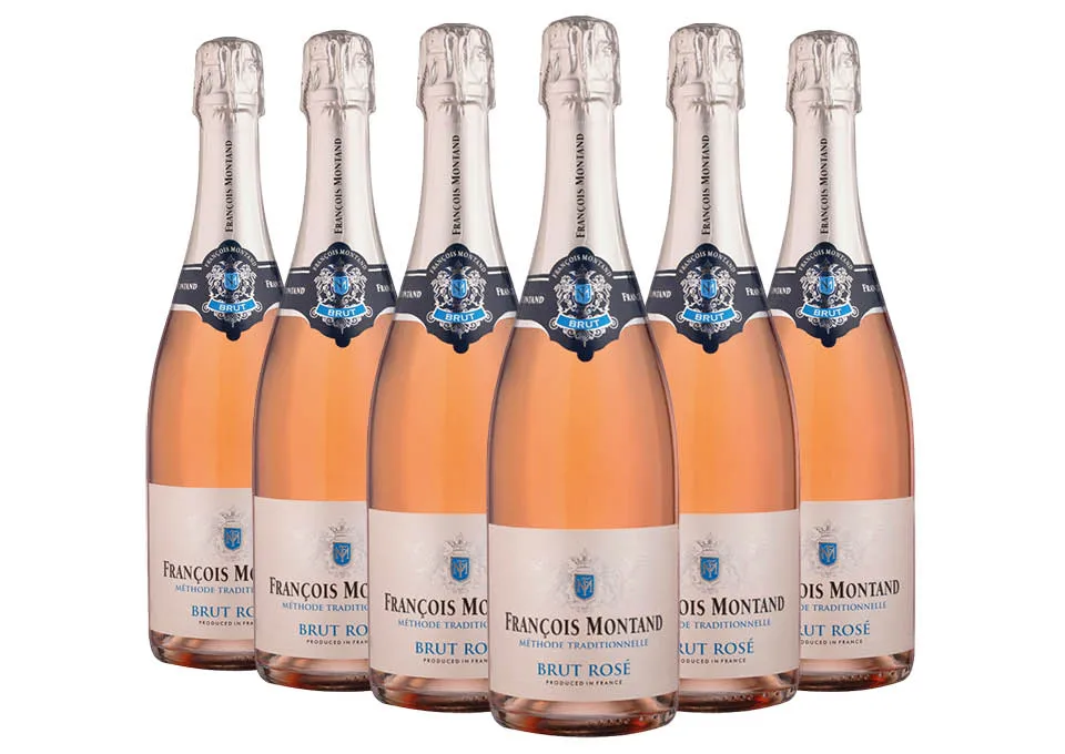 Vin Mousseux de Qualité Methode Traditionnelle Brut Rosé François Montand