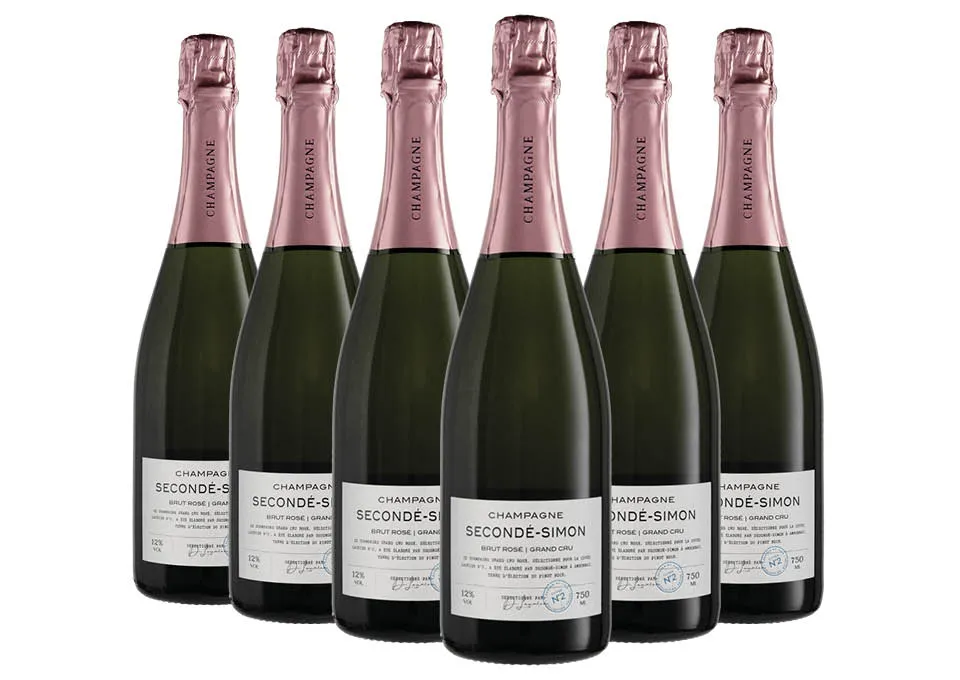 Champagne AOC Grand Cru Ambonnay Brut Rosé Cuvée 2 Secondé Simon Laurier
