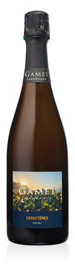 Champagne AOC Extra Brut Caractères Gamet