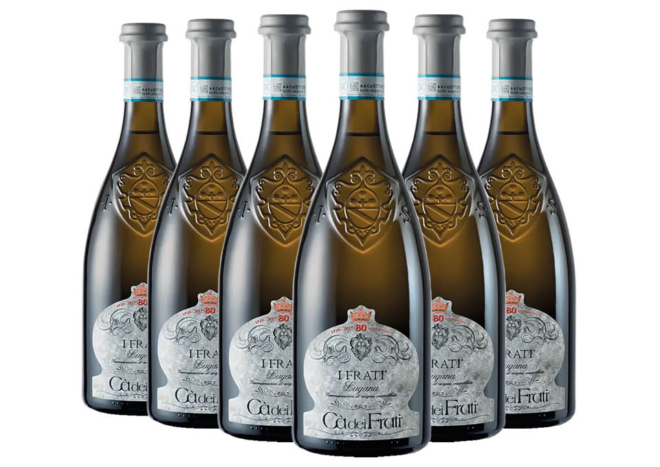 Lugana DOC I Frati 2022 6 Frati of dei ℓ 0,75 Ca\' bottles