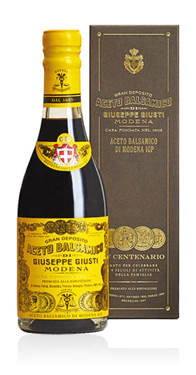 Balsamic Vinegar of Modena IGP 4 Gold Medals Quarto Centenary Acetaia Giusti