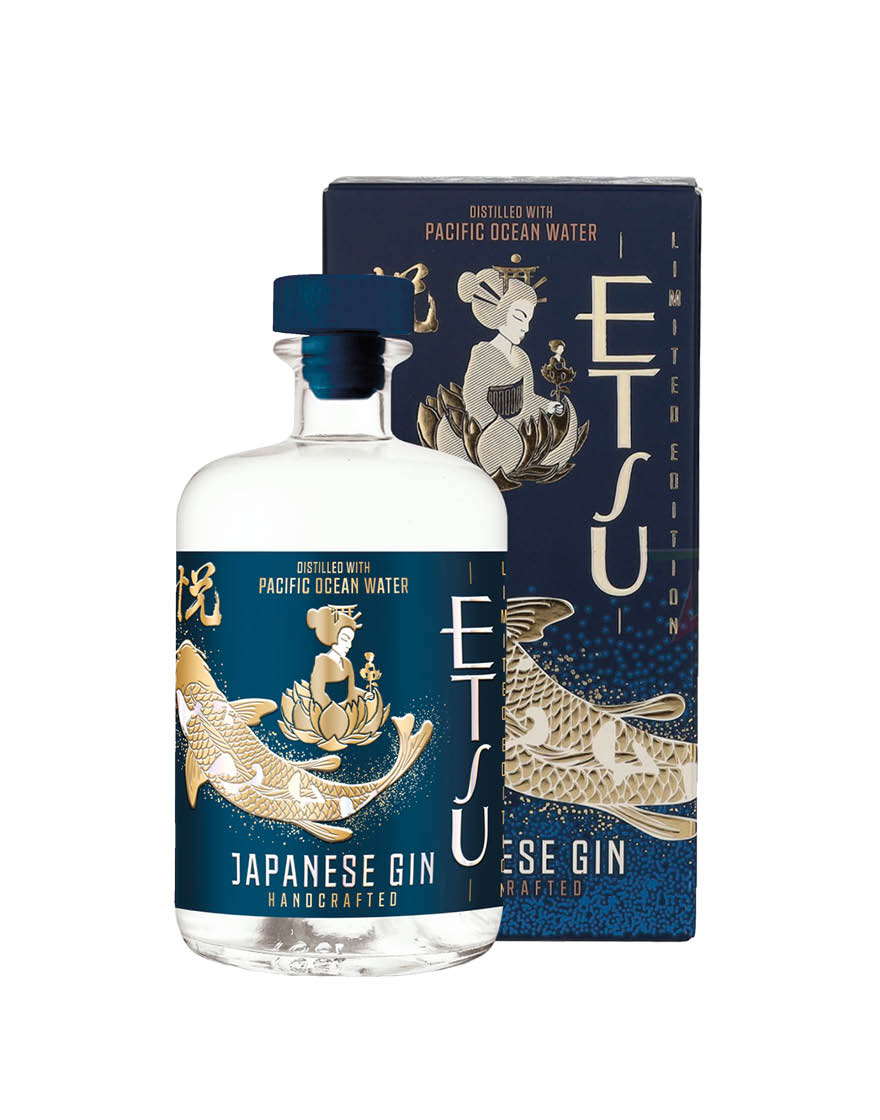 Japanese Gin Distilled with Pacific Ocean Water Etsu
