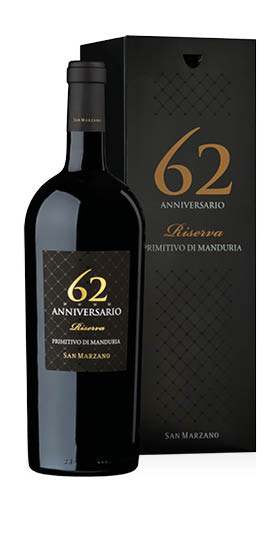 Primitivo di Manduria Riserva DOC Anniversario 62 2018 San Marzano