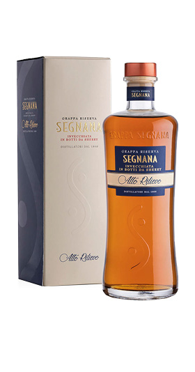 Grappa Riserva Invecchiata in botti Sherry Alto Rilievo Segnana