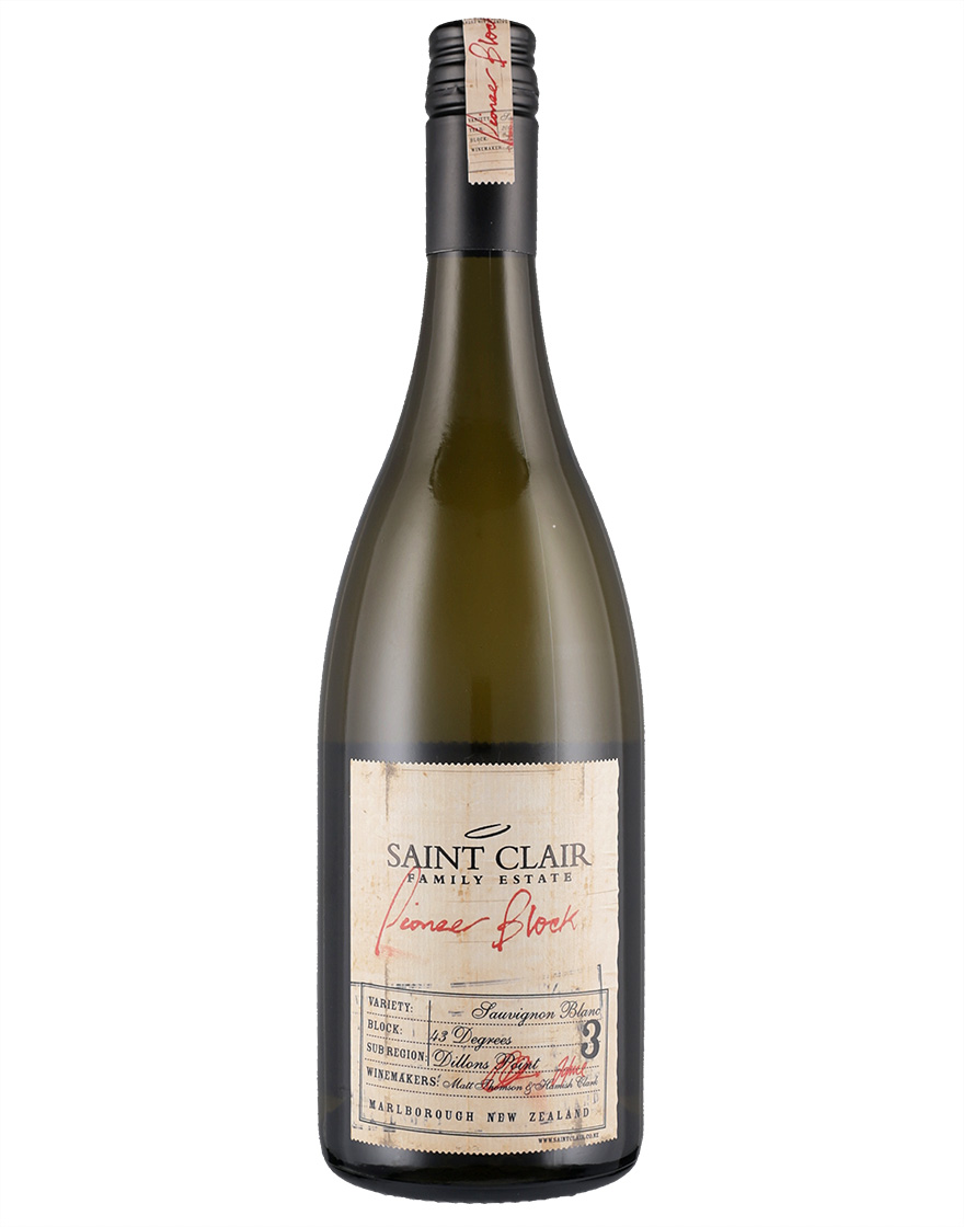 Marlborough GI Sauvignon Blanc Pioneer Block 3 43 Degrees 2023 Saint Clair