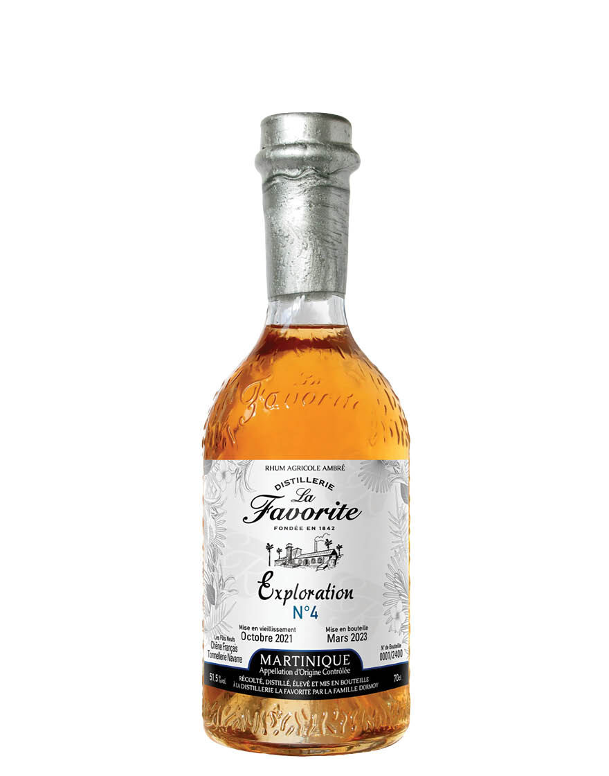 Martinique AOC Rhum Agricole Ambré Exploration N°4 Distillerie La Favorite