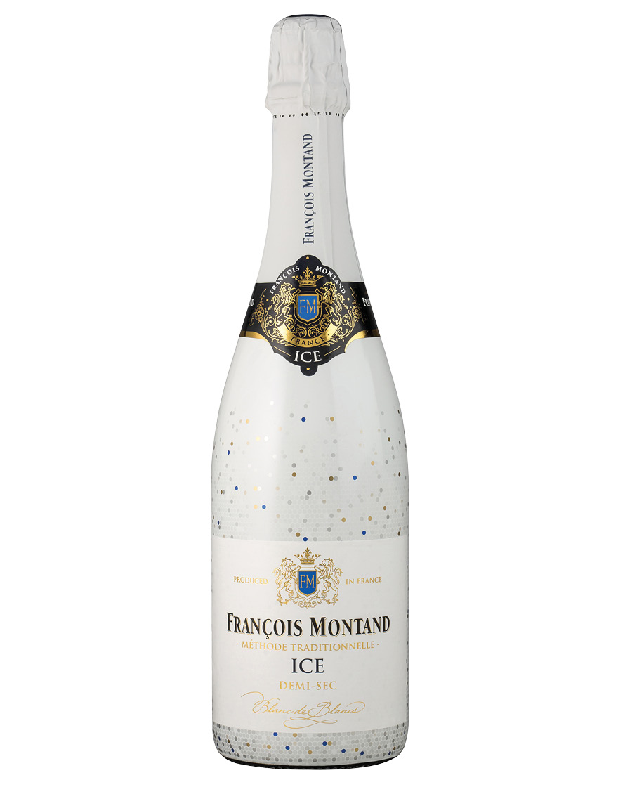 Vin Mousseux de Qualité Méthode Traditionelle Demi-Sec Blanc de Blancs Ice François Montand