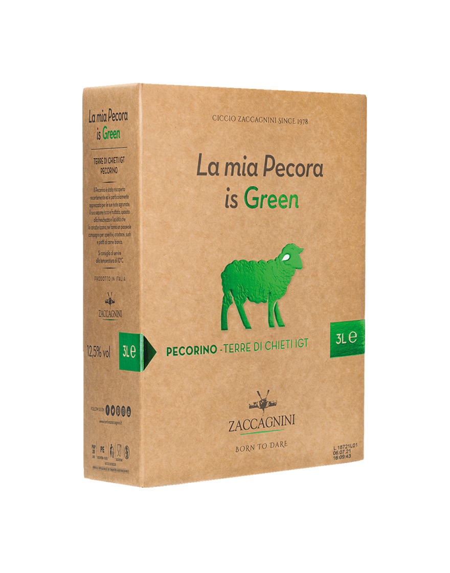 Terre di Chieti IGT Pecorino La mia Pecora is Green Zaccagnini