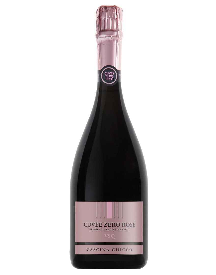 Vino Spumante di Qualità Metodo Classico Extra Brut Cuvée Zero Rosé 2020 Cascina Chicco