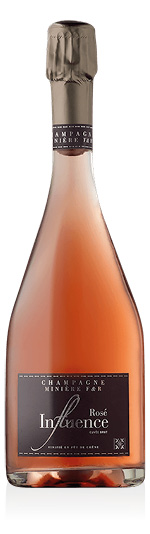 Champagne AOC Brut Influence Rosé Minière F&R