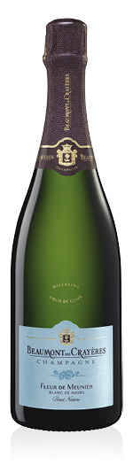 Champagne AOC Blanc de Noirs Brut Nature Fleur de Meunier 2015 Beaumont des Crayères