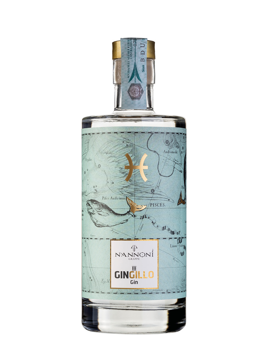 London Dry Gin Gingillo III Pesci Nannoni