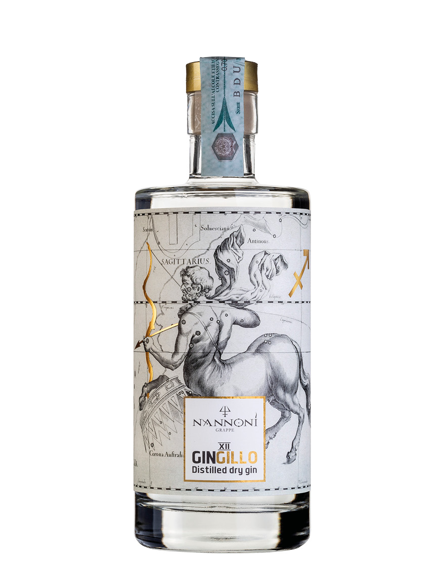 Distilled Dry Gin Gingillo XII Sagittario Nannoni