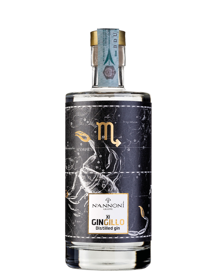 Distilled Dry Gin Gingillo XI Scorpione Nannoni