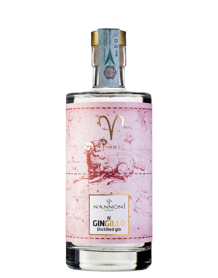 Distilled Dry Gin Gingillo IV Ariete Nannoni