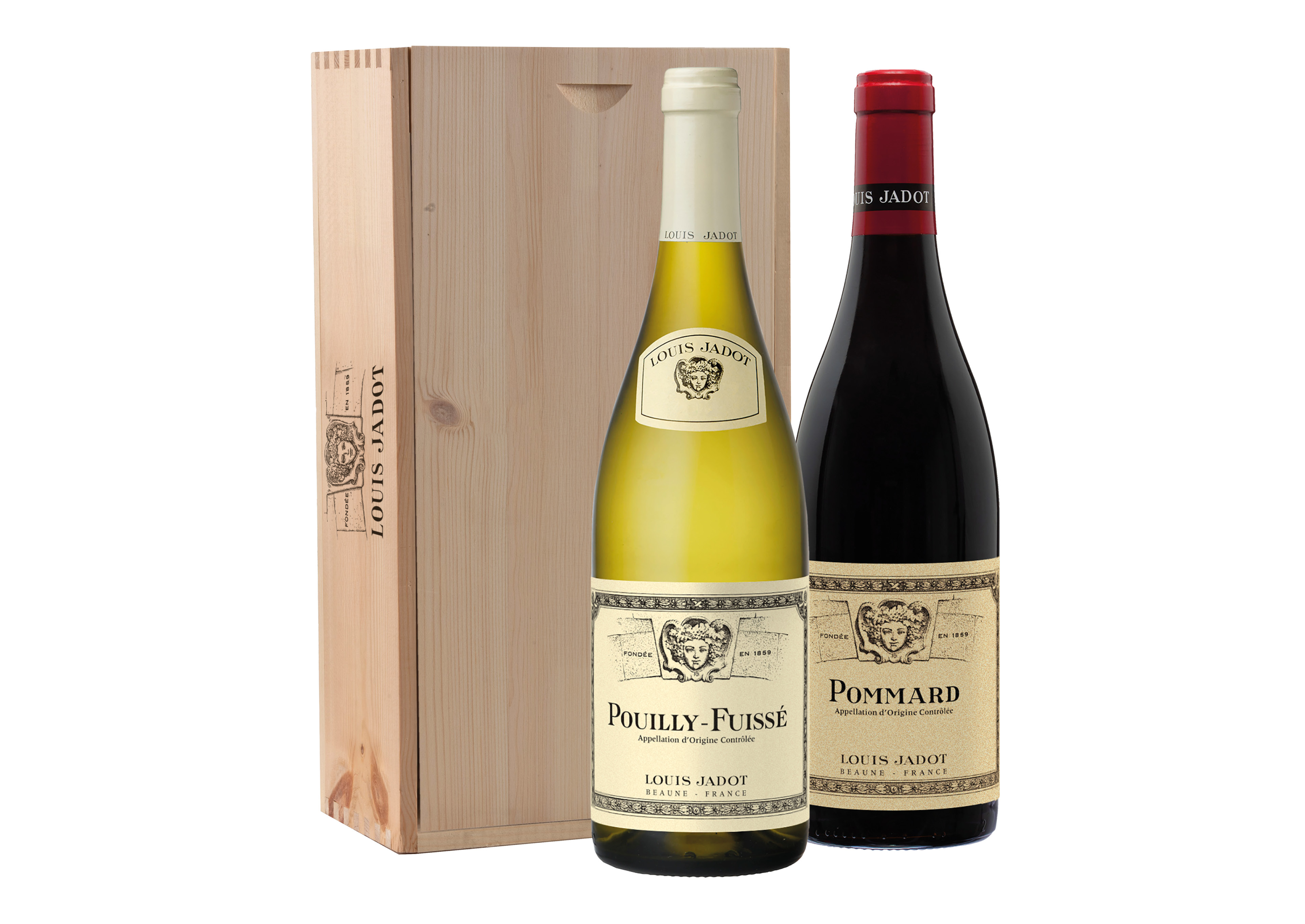 Cassetta Louis Jadot con Pouilly-Fuissé e Pommard