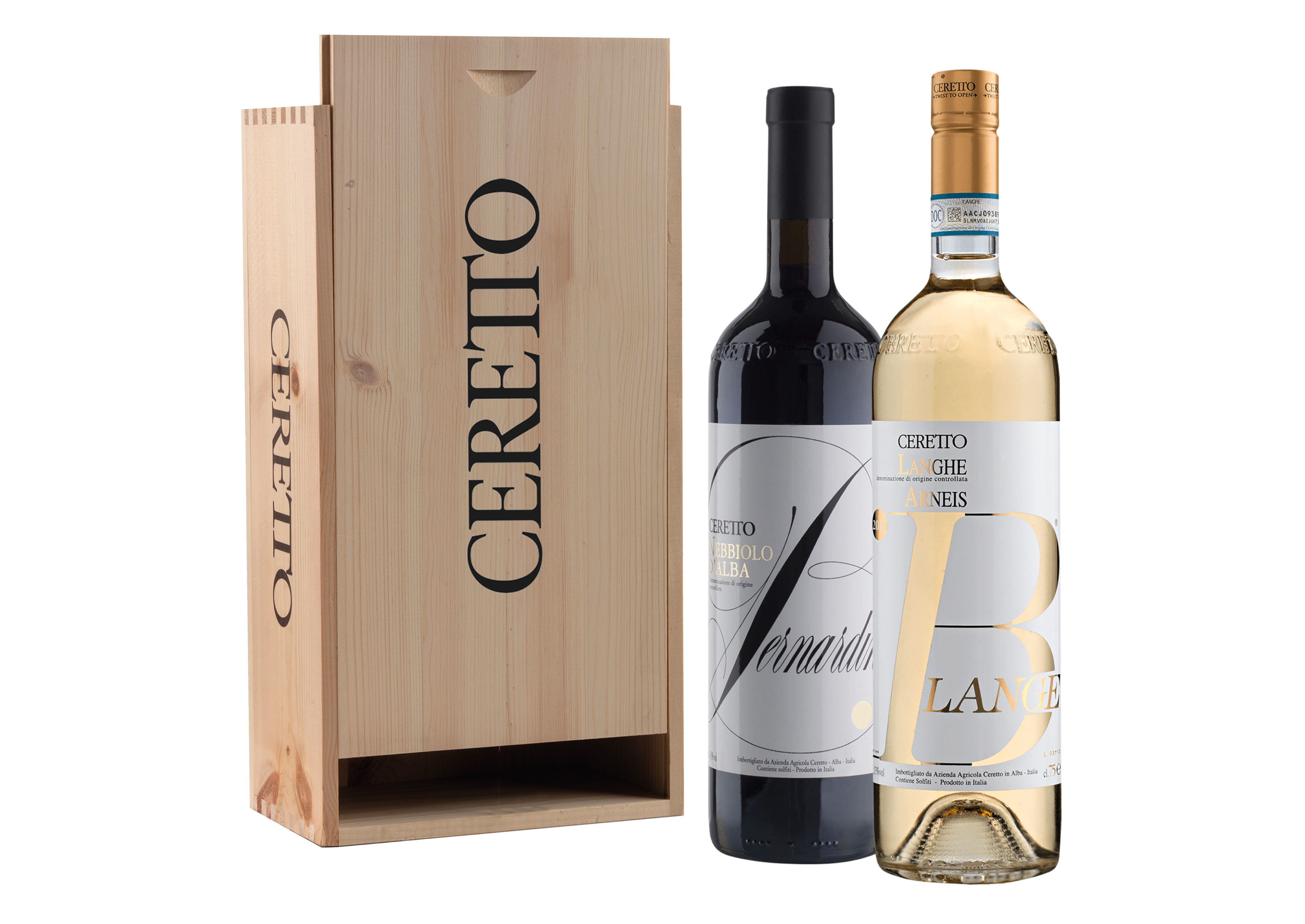 Ceretto Arneis Blangé, Nebbiolo d'Alba DOC Bernardina Langhe DOC