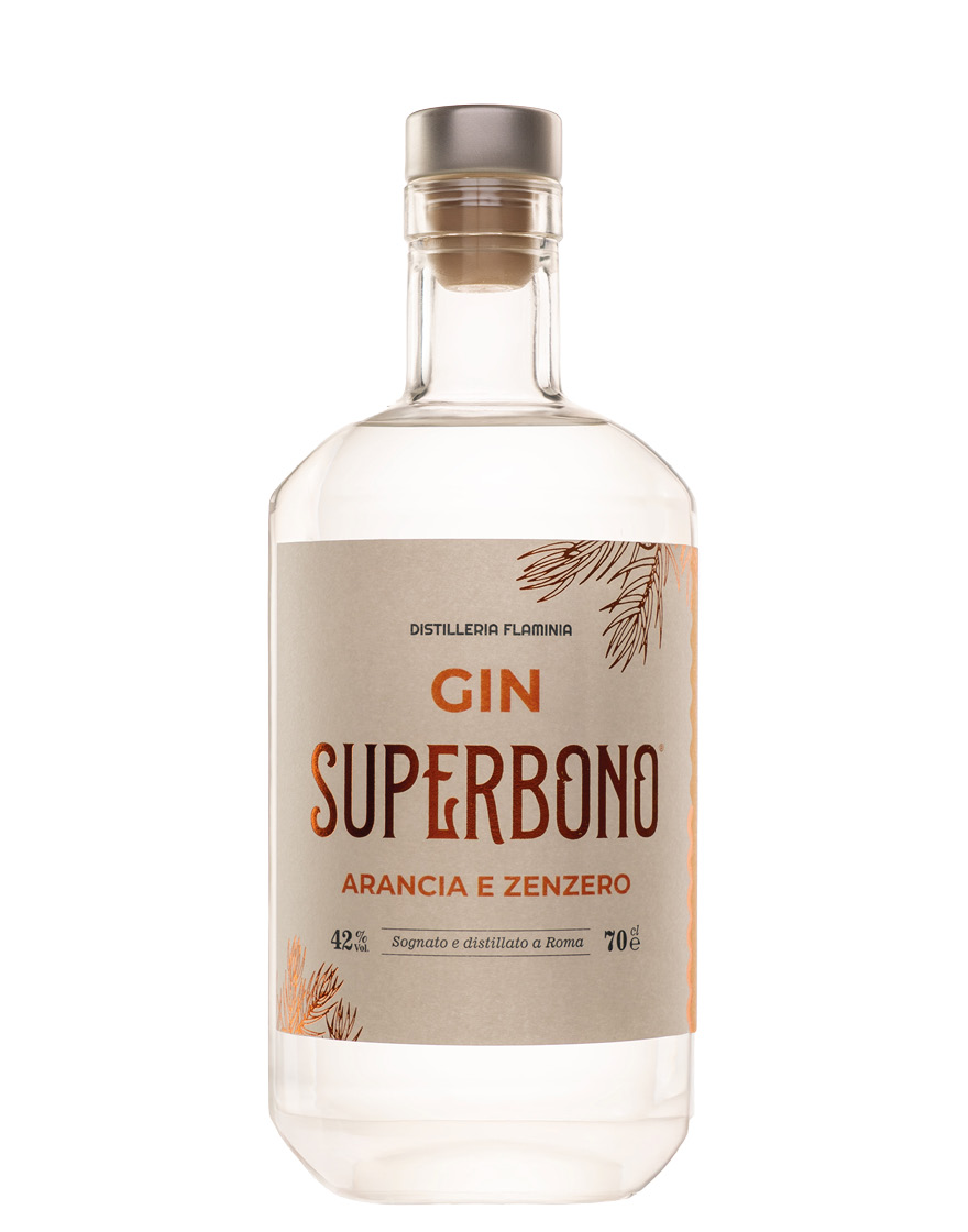 Gin Superbono Arancia e Zenzero Distilleria Flaminia