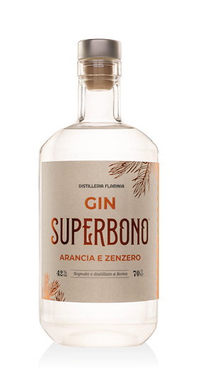 Gin Superbono Arancia e Zenzero Distilleria Flaminia