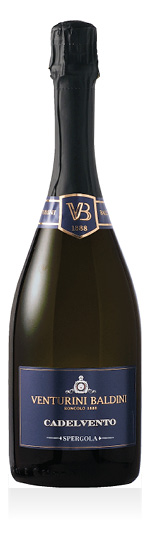 Colli di Scandiano e Canossa DOP Spumante Brut Spergola Cadelvento Venturini Baldini