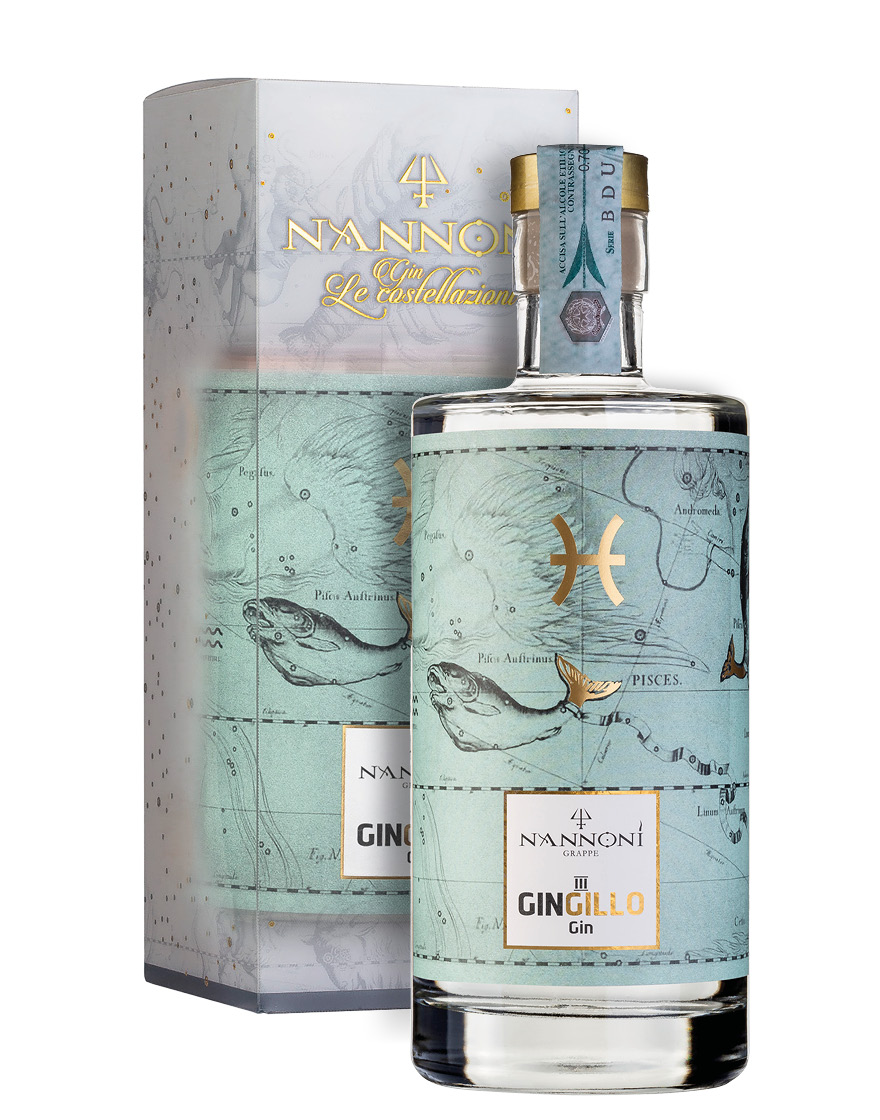 London Dry Gin Gingillo III Pesci Nannoni