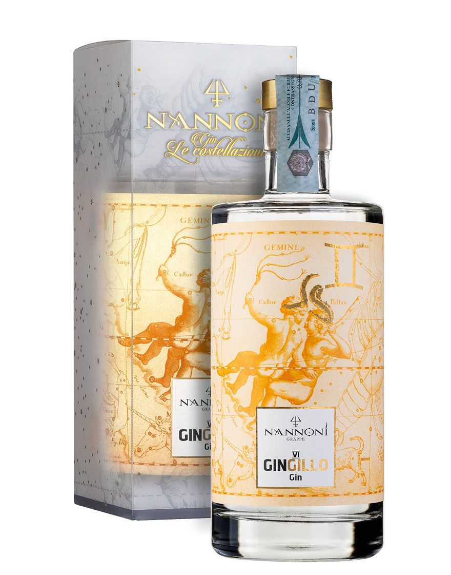 London Dry Gin Gingillo VI Gemelli Nannoni