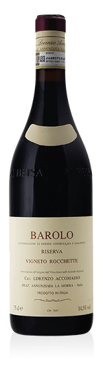 Barolo DOCG Riserva Vigneto Rocchette 2015 Accomasso