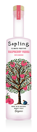 Raspberry Vodka with Hibiscus Sapling