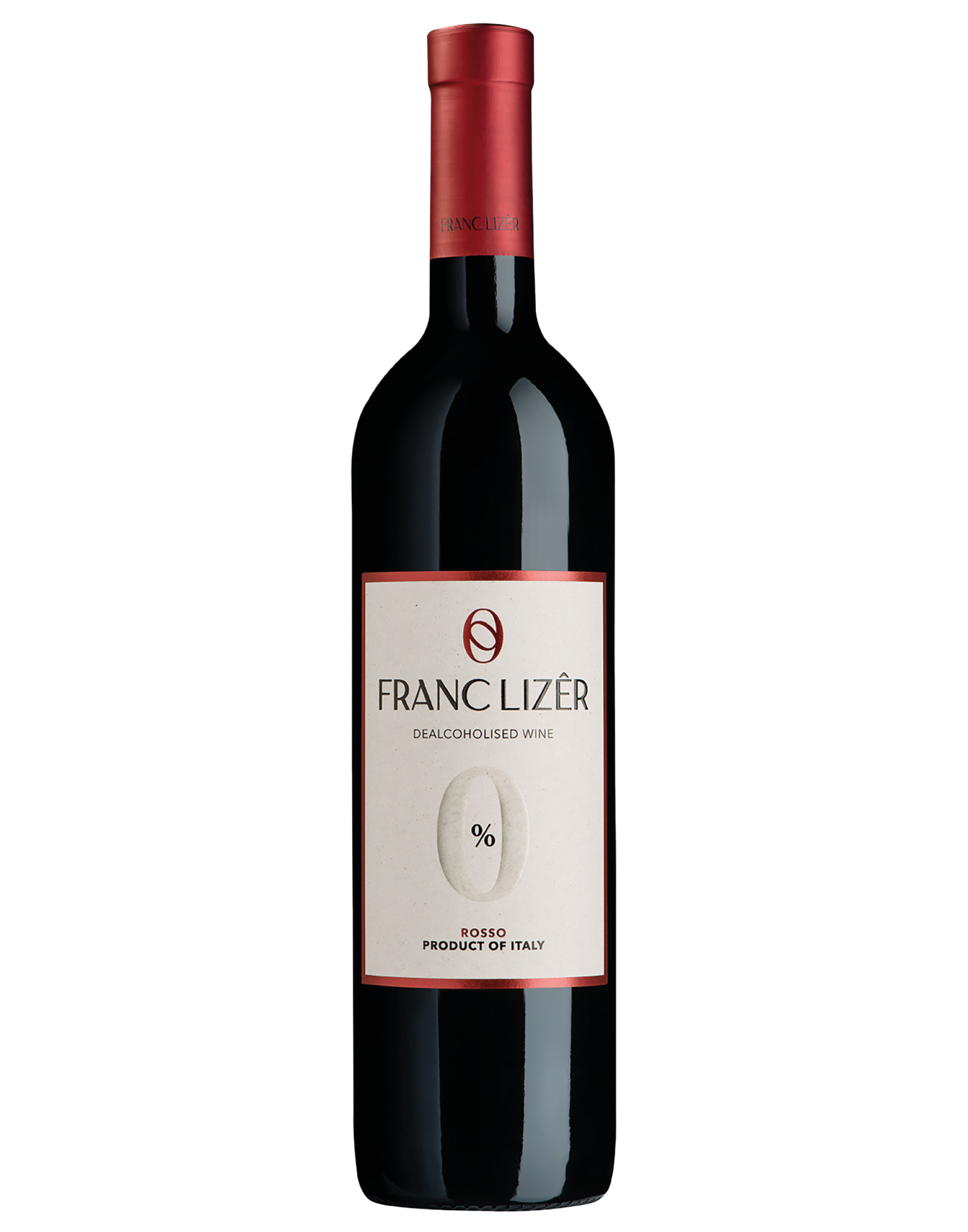 Vino Rosso Dealcolato Franc Lizêr 0,75 ℓ, rött vin
