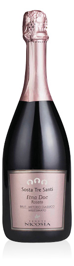 Etna DOC Brut Metodo Classico Rosato Sosta Tre Santi 2022 Nicosia