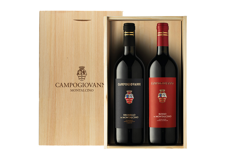 Coffret San Felice avec Campogiovanni Rosso et Brunello di Montalcino