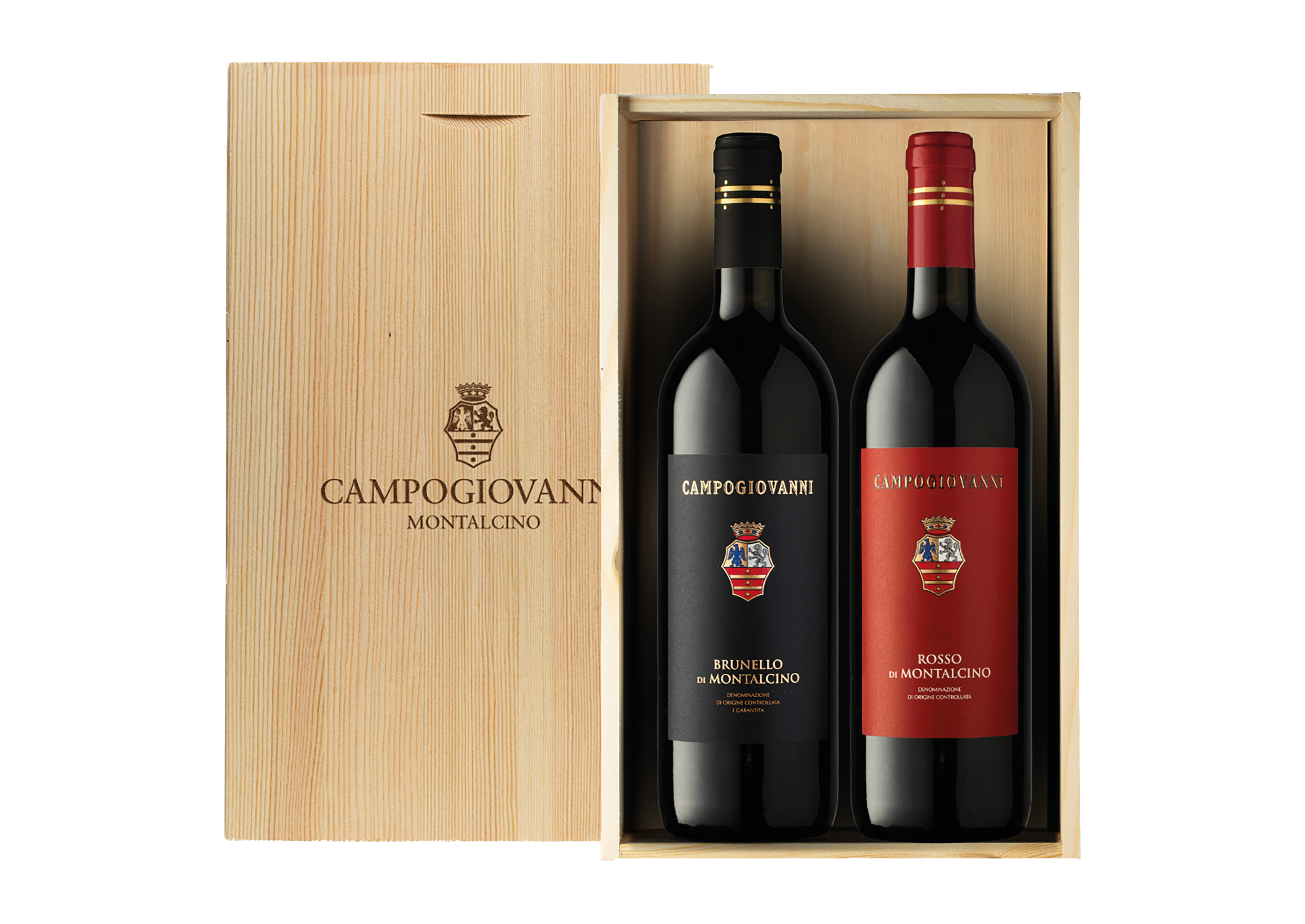 Cassetta San Felice con Campogiovanni Rosso e Brunello di Montalcino