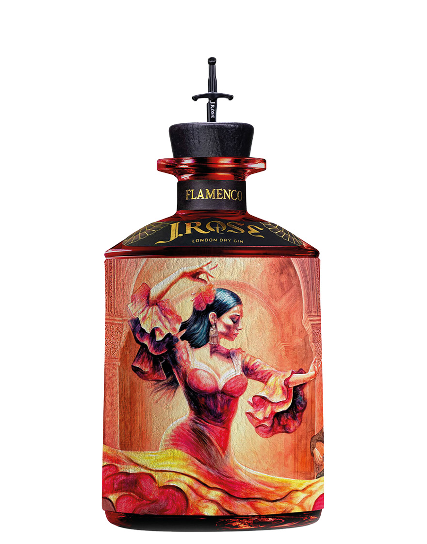 London Dry Gin JR-FL Flamenco J.Rose